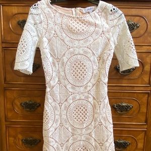 Lulus White Lace Dress